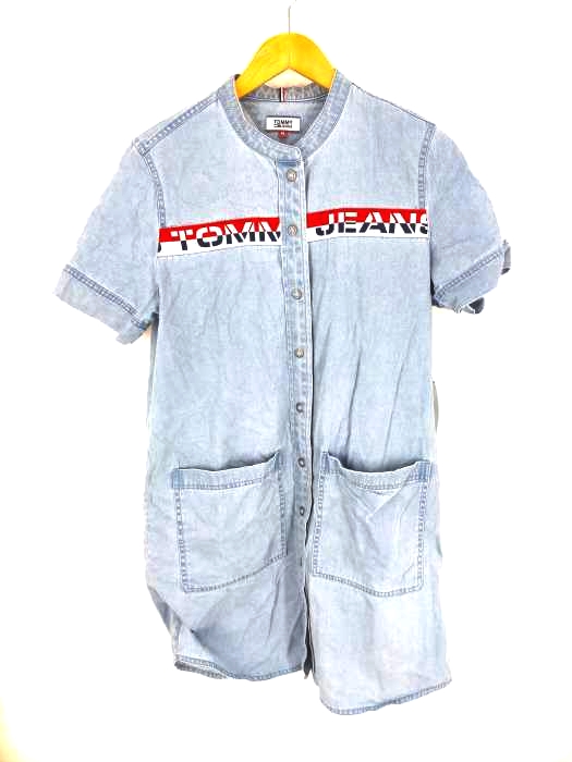 Tommy Jeans トミージーンズ スタンドカラーデニムワンピース レディース ワンピース ブランド古着買取販売バズストア