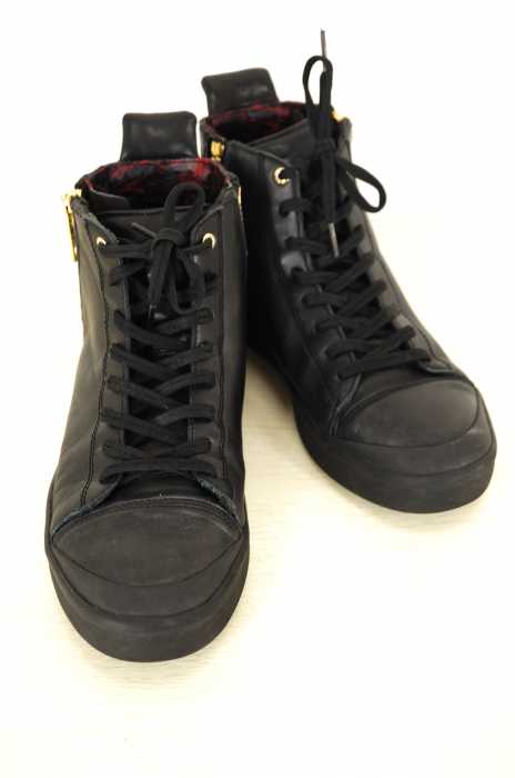 DIESEL (ディーゼル) S-NENTISH サイドジップレザーハイカットスニーカー メンズ シューズ