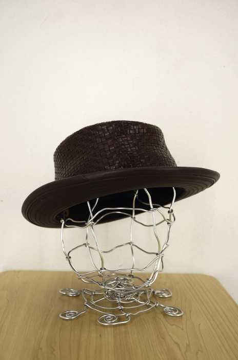 HENSCHEL HAT CO. (ヘンシェル) イントレチャートレザー切替中折れハット メンズ 帽子