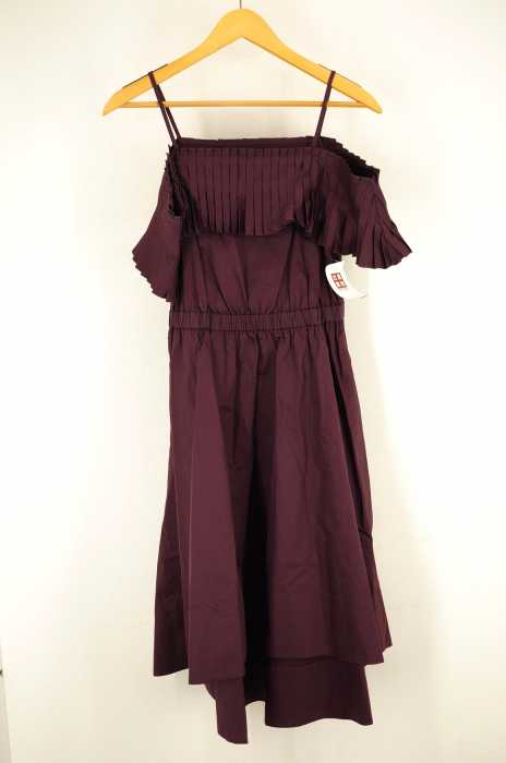 tibi（ティビ） Cotton Poplin Pleated Ruffle Dress レディース ワンピース