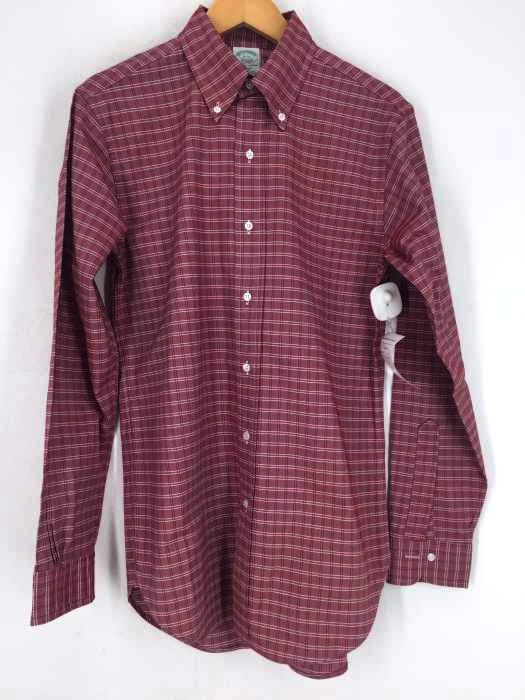 BROOKS BROTHERS(ブルックスブラザーズ) チェック柄スーピマコットンオックスフォードシャツ メンズ トップス