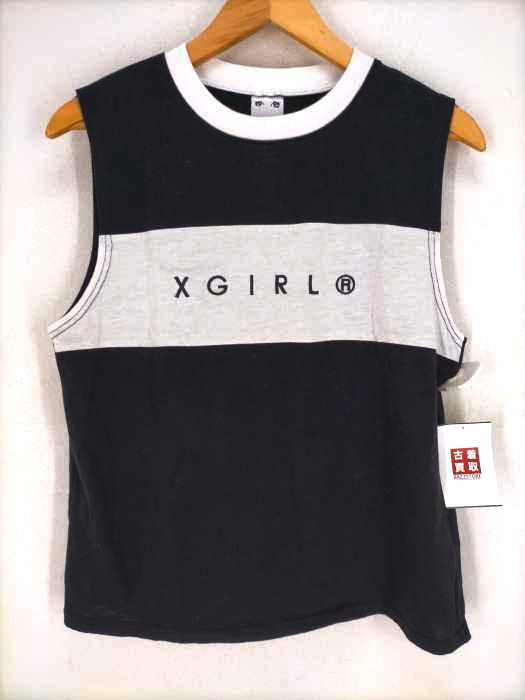 X-girl(エックスガール) BI-COLOR TANKTOP レディース トップス