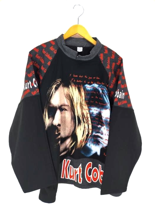 USED古着（ユーズドフルギ） ヨーロッパ製 kurt cobain カートコバーン スウェット メンズ トップス