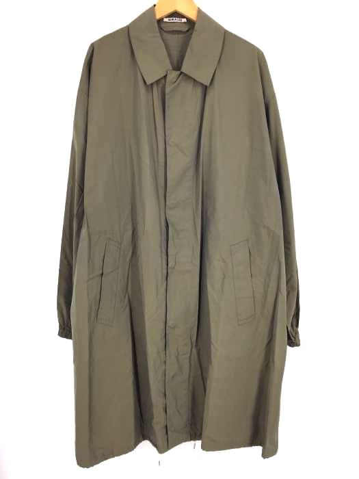 AURALEE（オーラリー） FINX CHAMBRAY BIG SOUTIEN COLLAR COAT メンズ アウター