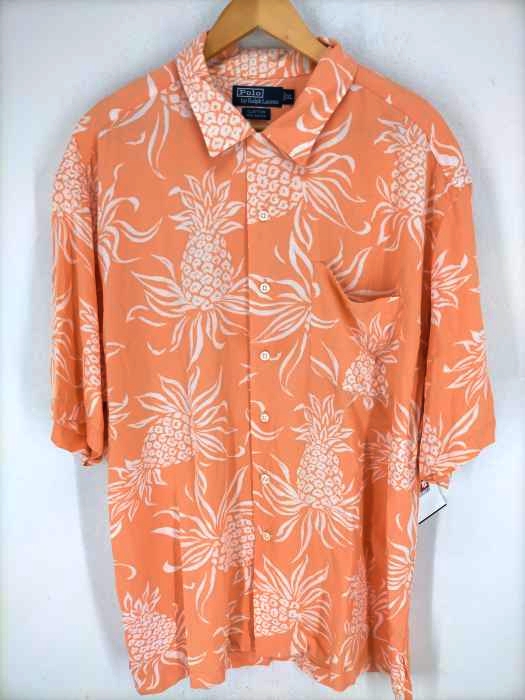 Polo by RALPH LAUREN（ポロバイラルフローレン） CLAYTON Rayon Aloha Shirt パイナップル柄ハワイアンシャツ 開襟シャツ メンズ トップス