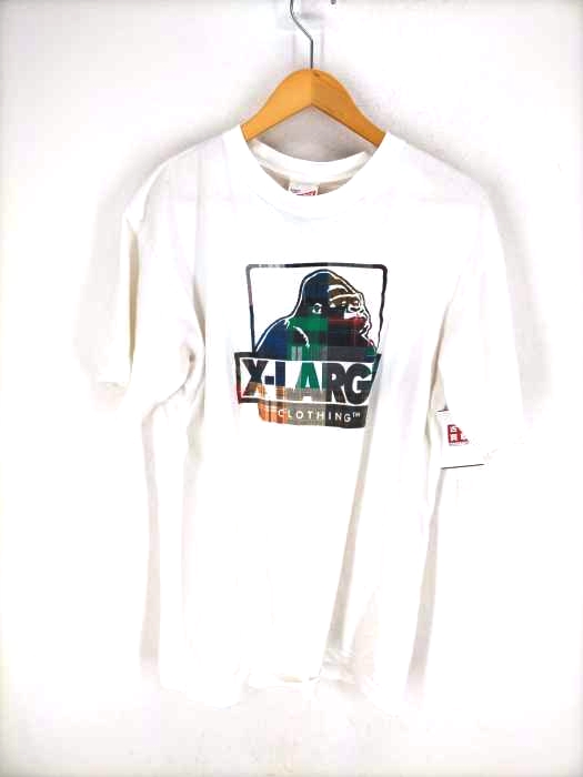 XLARGE(エクストララージ) チェックロゴプリントTシャツ メンズ トップス
