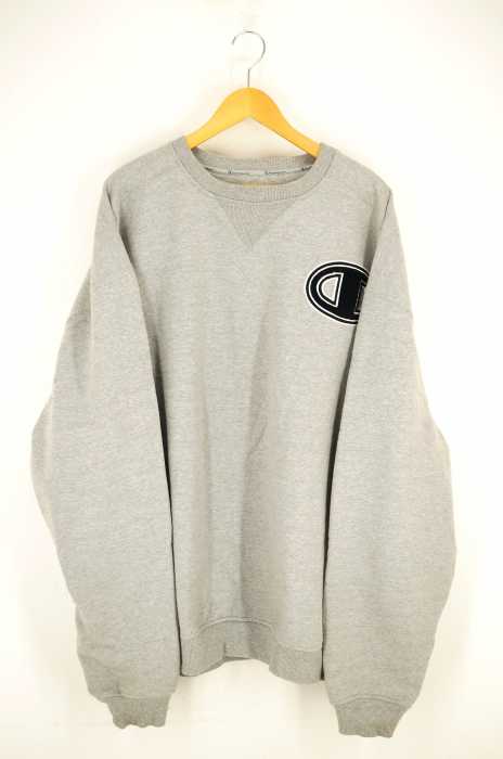 Champion （チャンピオン） 裏起毛フロッキーロゴワッペンスウェット メンズ トップス
