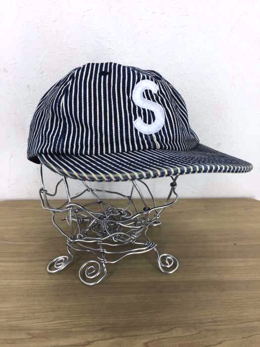Supreme（シュプリーム） 17SS Washed Denim S Logo 6 Panel Cap メンズ 帽子
