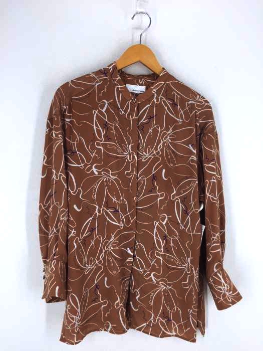 UNITED ARROWS green label relaxing(ユナイテッドアローズグリーンレーベルリラクシング) CFC プリント バンドカラー シャツ レディース トップス