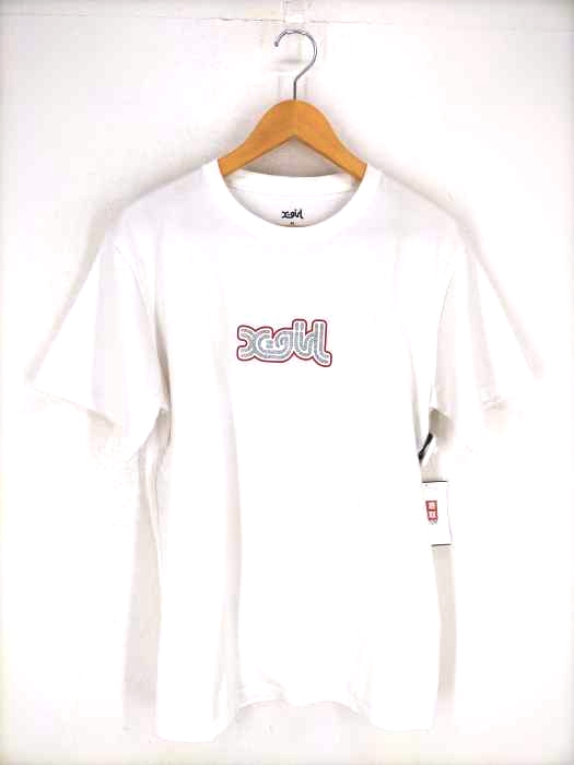 X-girl（エックスガール） GLITTER LOGO S/S TEE メンズ トップス