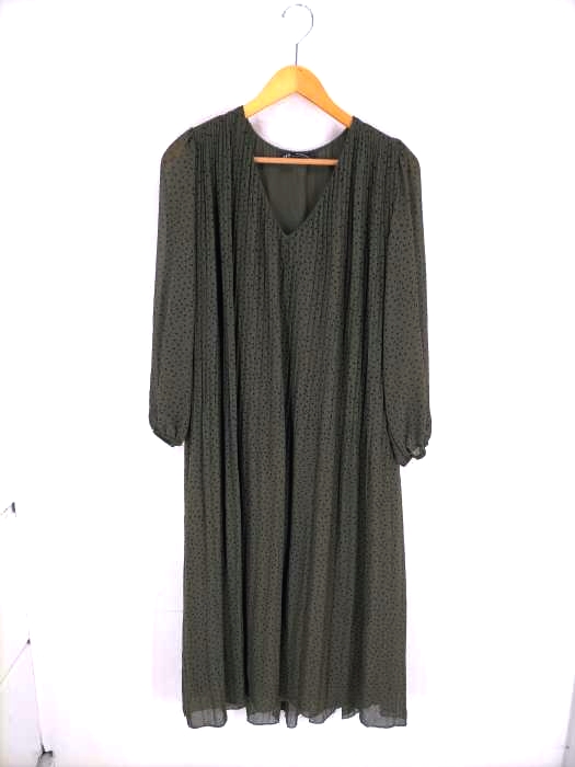 ZARA（ザラ） ドットプリーツワンピース レディース ワンピース