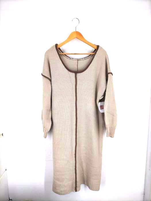 Bab（フメイ） パイピングニットワンピース レディース トップス