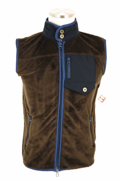 .efiLevol（エフィレボル） Fur Zip Vest ファージップベスト メンズ トップス
