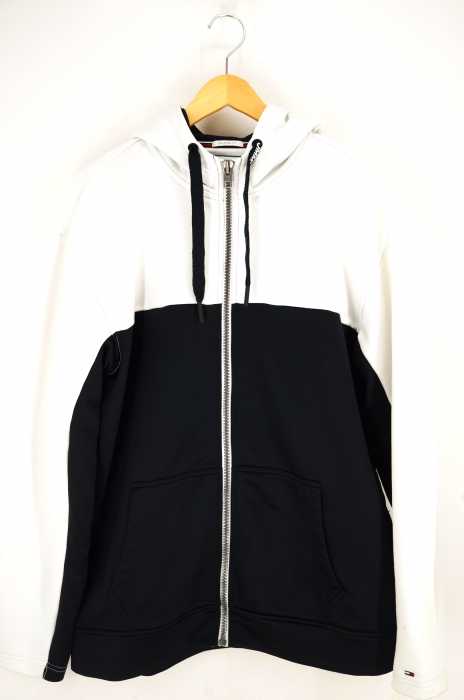 tommy jeans(トミージーンズ) バックプリントバイカラージップアップパーカー メンズ トップス