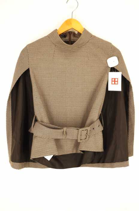 AULA AILA（アウラアイラ） CHECK PONCHO BLOUSE レディース トップス
