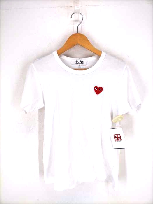 PLAY COMME des GARCONS(プレイコムデギャルソン) ハートワッペンTシャツ レディース トップス