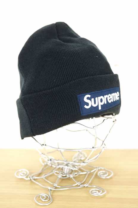 Supreme×NEW ERA(シュプリーム ニューエラ) New Era Box Logo Beanie ボックスロゴビーニーニット帽 メンズ 帽子