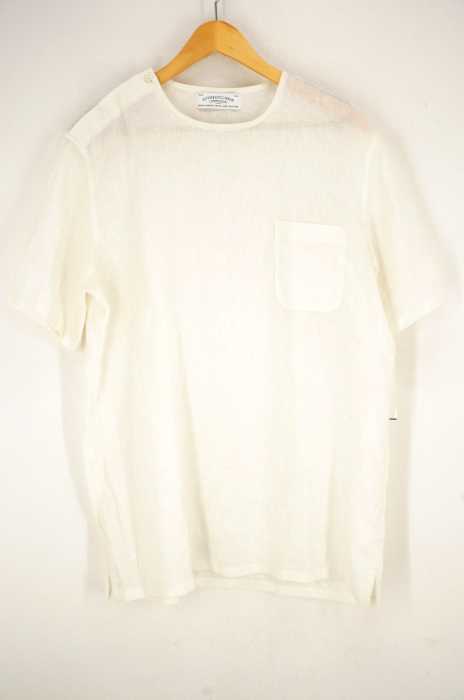 UNITED ARROWS green label relaxing (ユナイテッドアローズグリーンレーベルリラクシング) ショルダーボタンリネンポケットT メンズ トップス