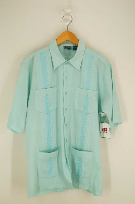 tropi cool（フメイ） 90s キューバシャツ ミントブルー メンズ トップス