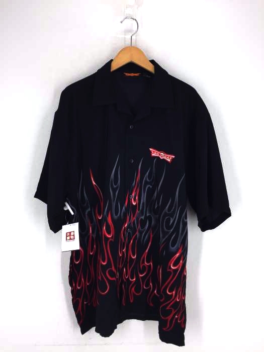 DISCOUNT CUSTOM APPAREL(フルギ) ファイアーオープンカラーシャツ メンズ トップス