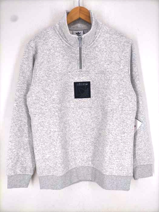adidas Originals(アディダスオリジナルス) SPRT logo half zip sweatshirt メンズ トップス