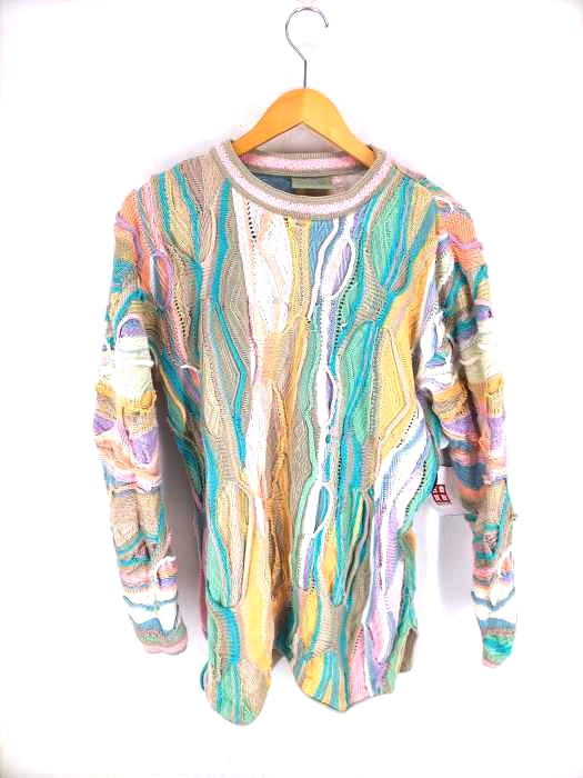 COOGI（クージー） 90S 3D総柄ニットプルオーバー メンズ トップス