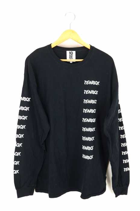 10匣 TEN BOX（テンボックス） T TENBOX LOGO L/S TEE 袖プリントロングスリーブTシャツ メンズ トップス