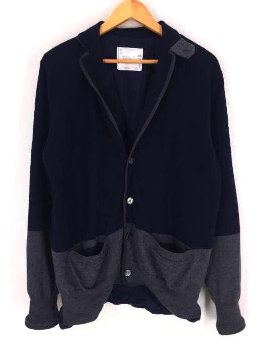 Sacai（サカイ） BICOLOR KNIT JACKET メンズ トップス