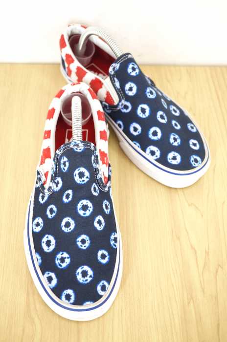 VANS （バンズ ） スリッポン SLIPON ドット ボーダー 切替 レディース シューズ