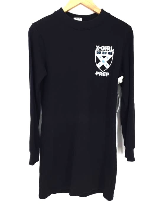 X-girl （エックスガール） PREP COMPACT SWEAT DRESS レディース ワンピース