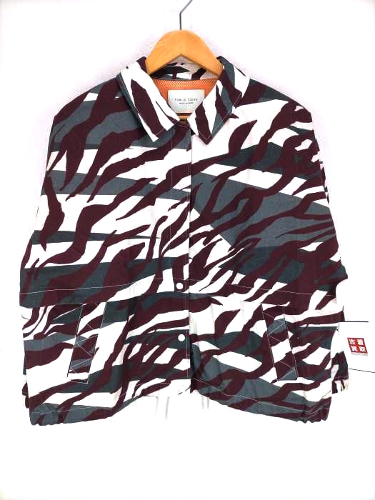 PUBLIC TOKYO(パブリックトーキョー) ゼブラコーチジャケット レディース トップス