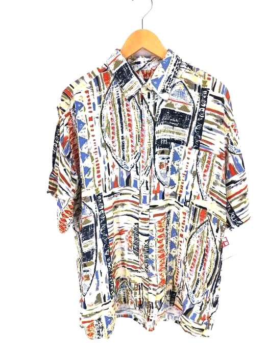 USED古着（ユーズドフルギ） burcardi 総柄オープンカラーシャツ メンズ トップス