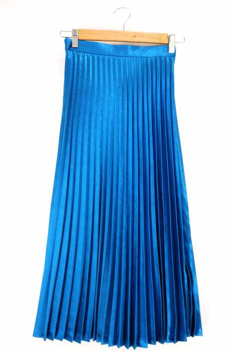 lilLilly（リルリリー） メタリックプリーツスカート レディース  