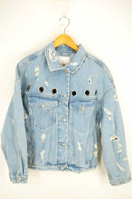 ZARA（ザラ） クラッシュデニムジャケット レディース アウター