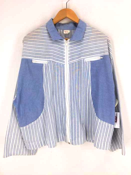 USED古着（ユーズドフルギ） TALONジップ ストライプワイドジャケット メンズ アウター