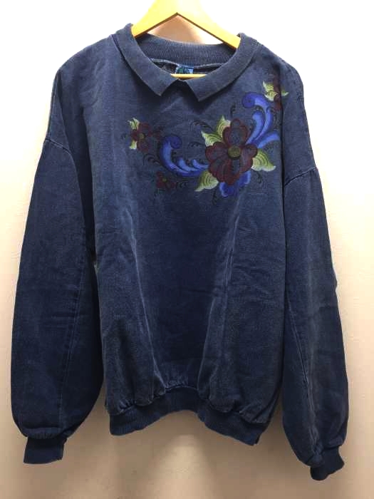 WEK CLOTHING（ウェットクロージング） 花柄襟付きスウェット メンズ トップス