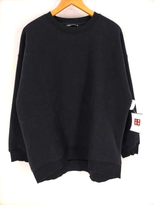 ZARA（ザラ） リブ切替 スウェット レディース トップス