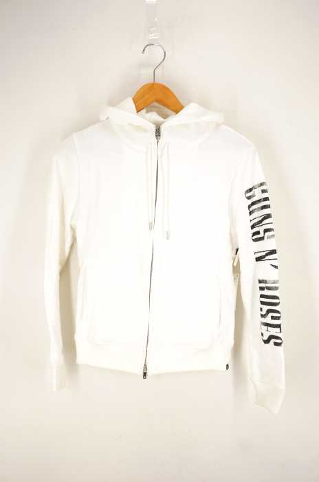 roar guns × Guns N' Roses(ロアーガンズ ガンズアンドローゼズ) PISTOL SWAROVSKI METAL HOODIE レディース トップス