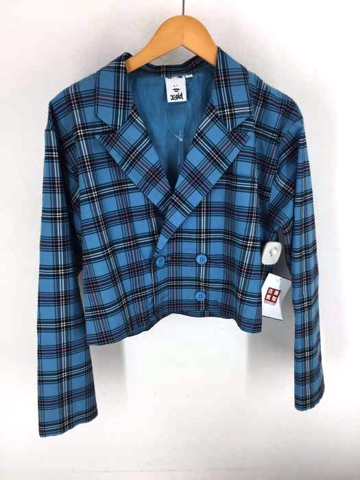 X-girl（エックスガール） PLAID DOUBLE-BREASTED CROPPED JACKET レディース アウター