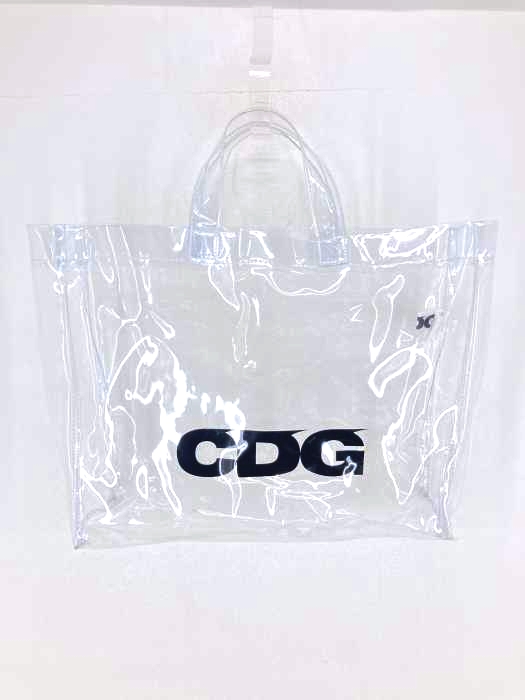 CDG COMME des GARCONS（シーディージー コムデギャルソン） PVC ロゴトートバッグ メンズ バッグ