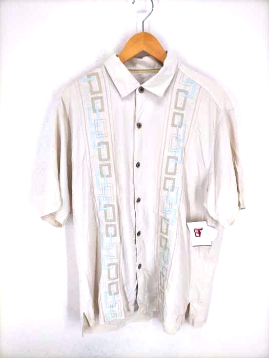 Tommy Bahama（トミーバハマ） シルク刺繍オープンカラーシャツ メンズ トップス