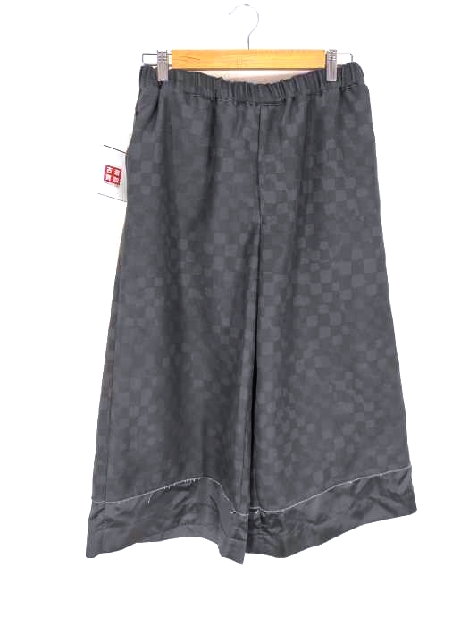 BLACK COMME des GARCONS（ブラックコムデギャルソン） AD2018 切替チェックイージーワイドパンツ メンズ パンツ