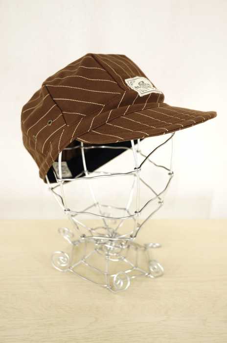 BAY SIDE MOTOR GEAR (ベイサイドモーターギア) STRIPE WORK - CAP ストライプワークキャップ メンズ 帽子