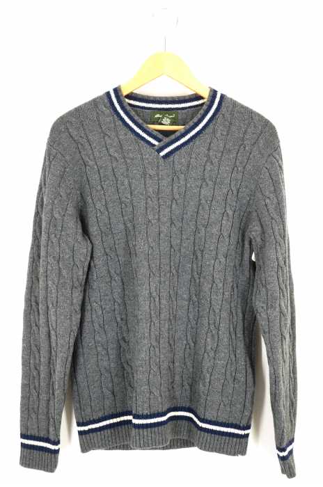 Eddie Bauer （エディーバウアー） Vネックウールニットセーター メンズ トップス