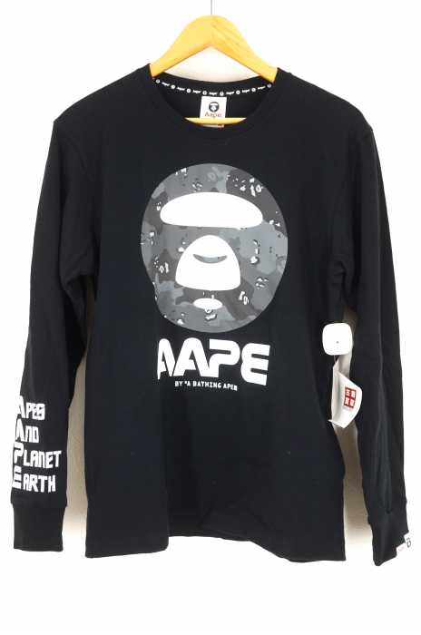 AAPE BY A BATHING APE(エーエイプバイアベイシングエイプ) SLEEVE TEE サル プリント メンズ トップス