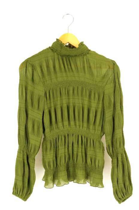 SLY（スライ） GATHER CHIFFON TOPS レディース トップス
