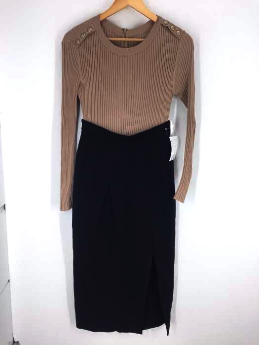 styling/ kei shirahata（スタイリング ケイシラハタ） リブニット切替 ワンピース レディース ワンピース