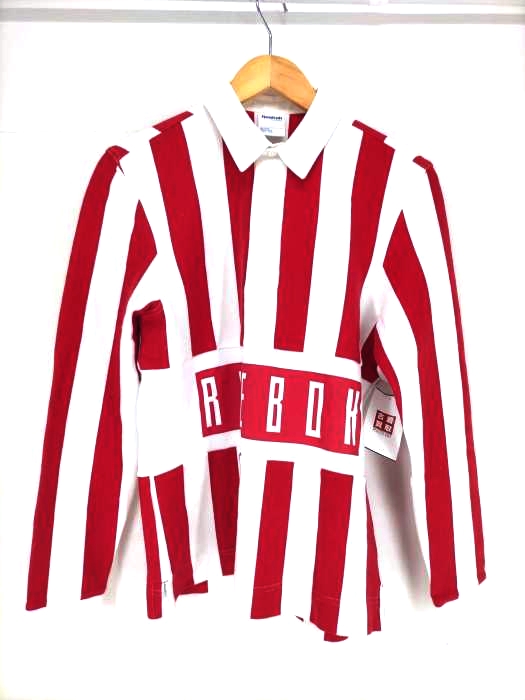 Reebok（リーボック） ストライプポロシャツ メンズ トップス
