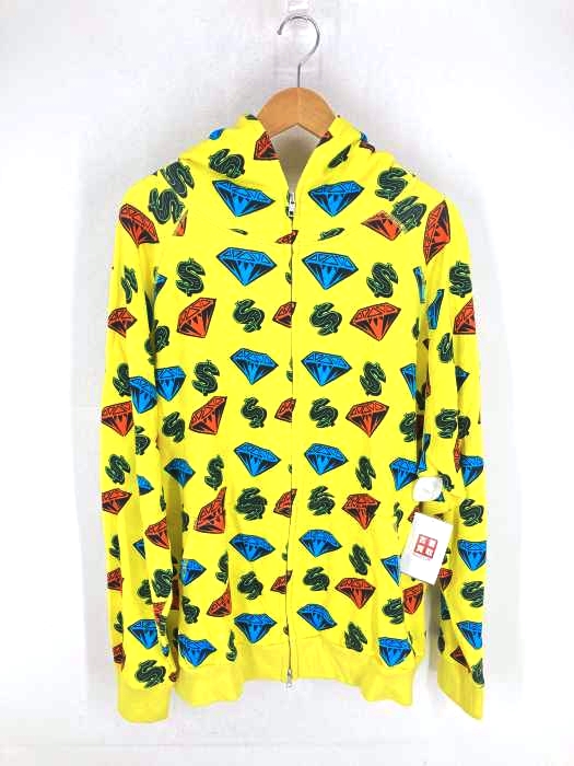 BILIONAIRE BOYS CLUB（ビリオネアボーイズクラブ） DIAMOND & DOLLAR FULL ZIP HOODIE メンズ トップス
