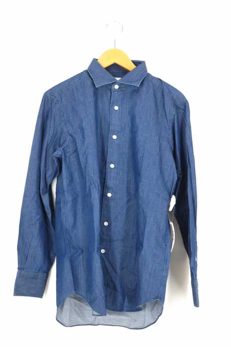 Maker's shirt 鎌倉 × SQUOVAL(カマクラシャツ スクオーバル) MADE IN JAPAN 日本製 デニムカッタウェイシャツ メンズ トップス